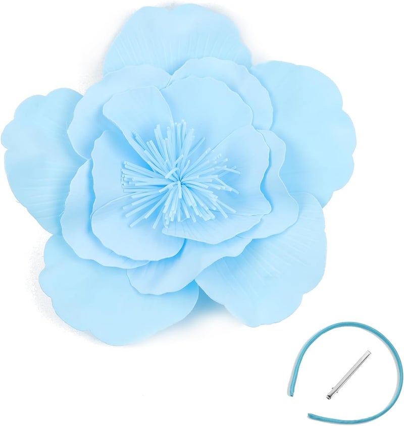 LDFWAY Large Flower Fascinators for Girls Women Tea Party Cocktail Headwear Derby Hats with Headband and Clip for Wedding - Image 4